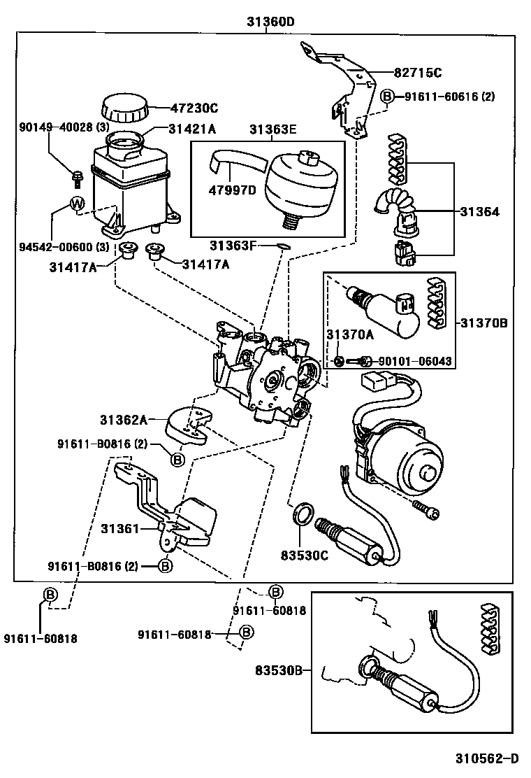 Toyota YARIS FREE TRONIC系统 EPC diagram — 310562D