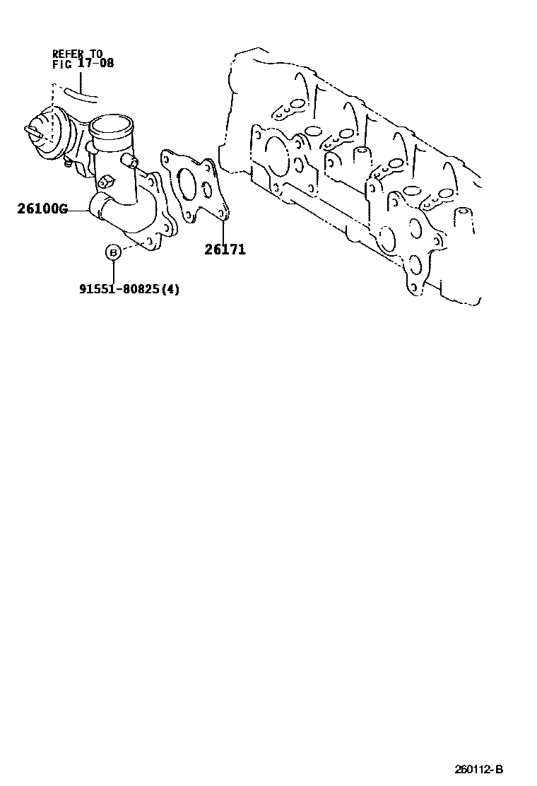 Toyota YARIS 文氏管 EPC diagram — 260112B