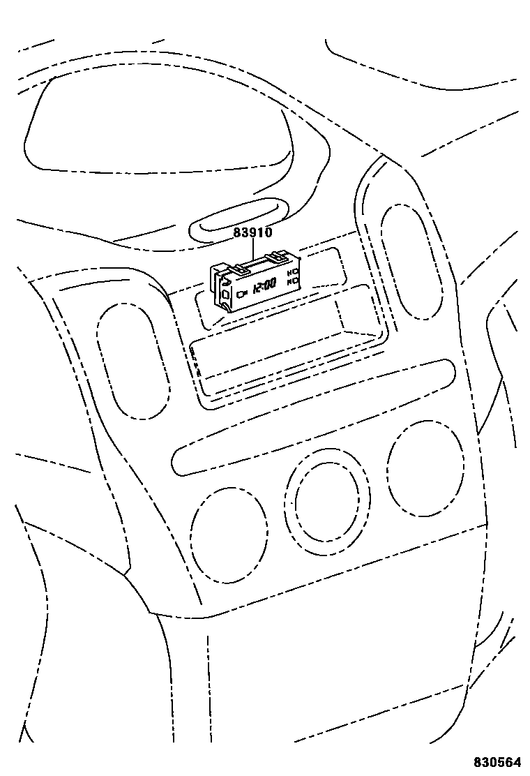 Toyota YARIS 仪表 EPC diagram — 830564