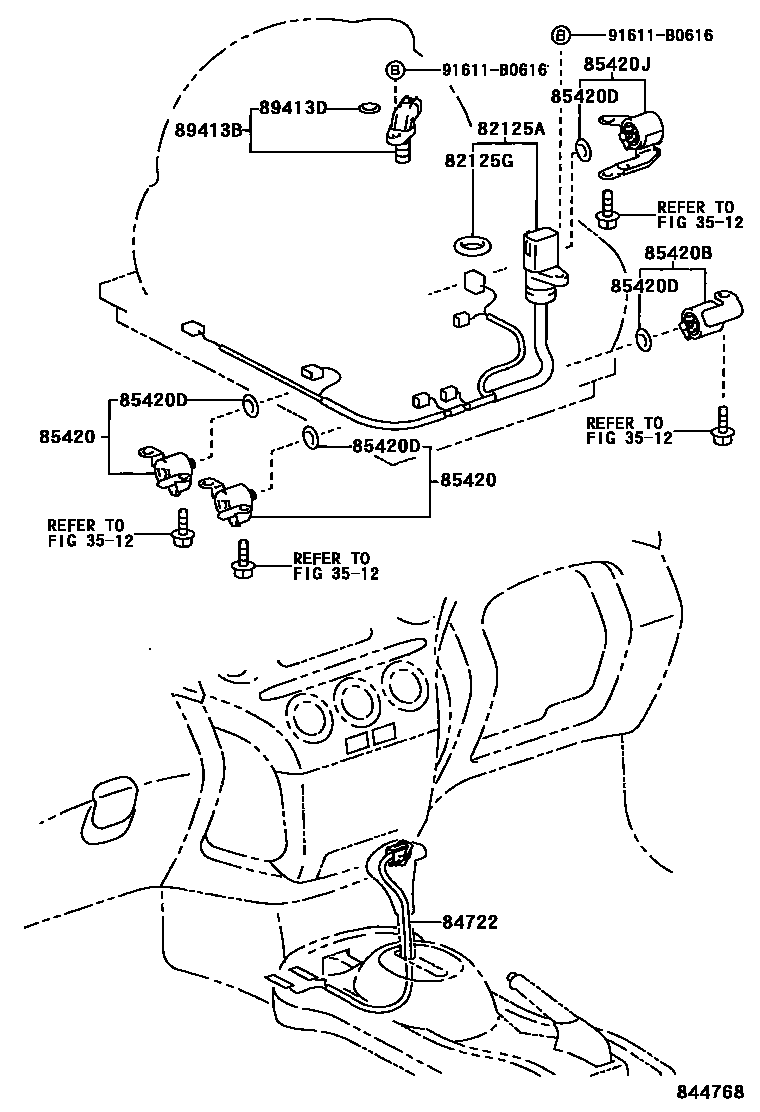Toyota YARIS 超速档和电子控制变速器 EPC diagram — 844768