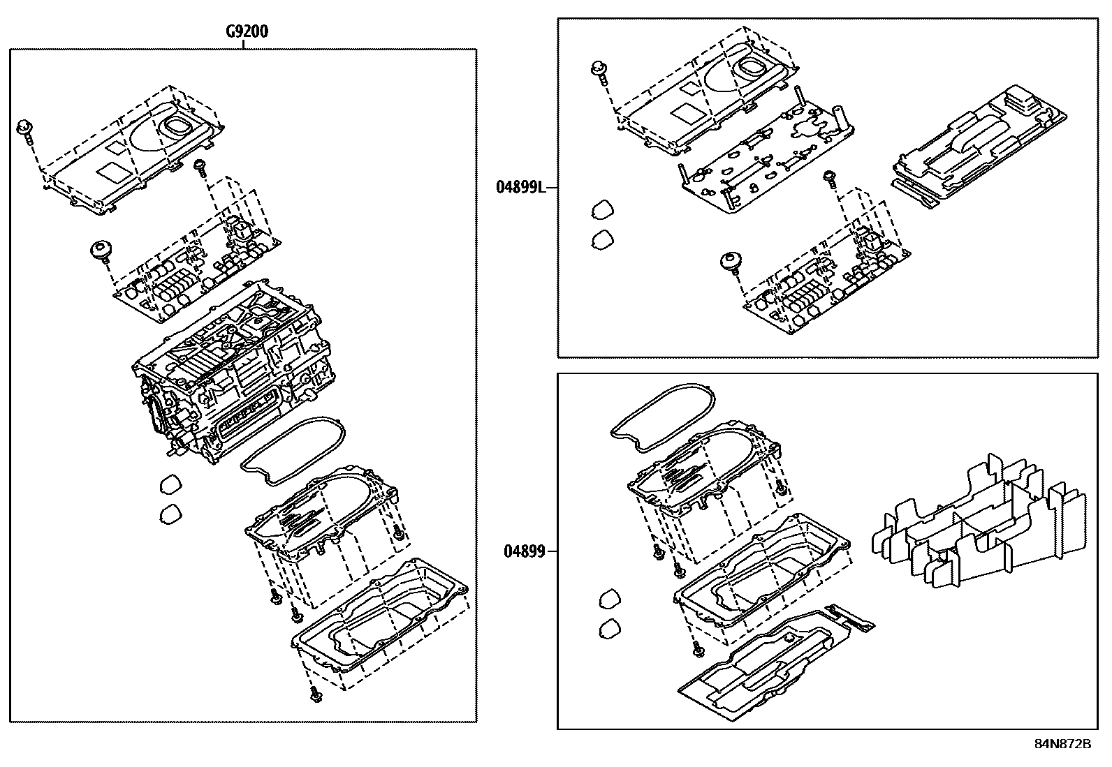 Toyota YARIS HV逆变器 EPC diagram — 84N872B