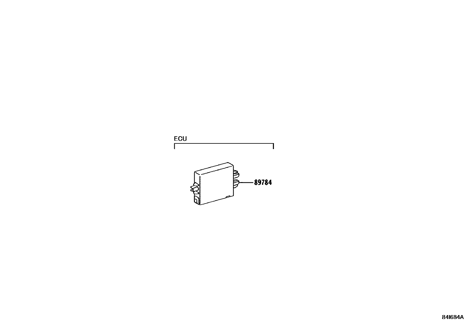 Toyota YARIS 防盗装置 EPC diagram — 84I684A
