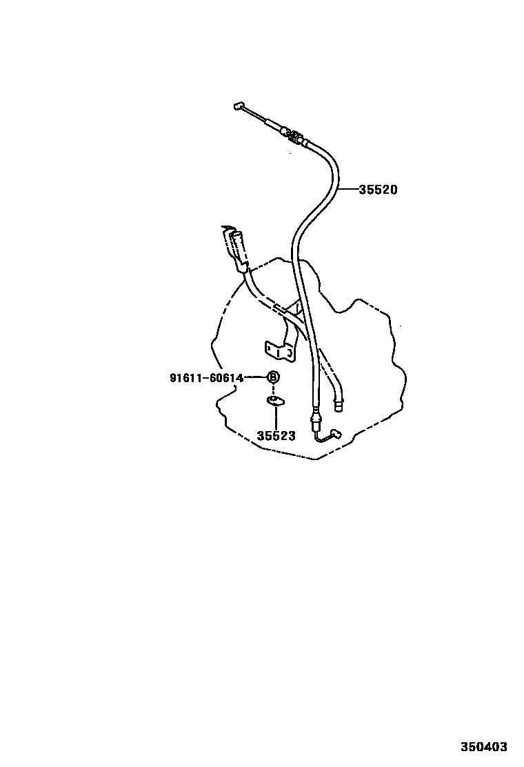 Toyota COROLLA 节气阀连杆和阀杆(ATM) EPC diagram — 350403