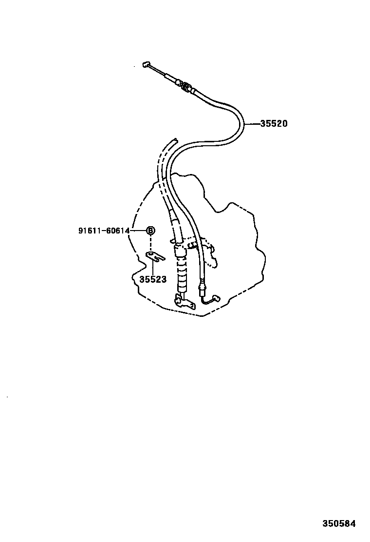 Toyota COROLLA 节气阀连杆和阀杆(ATM) EPC diagram — 350584