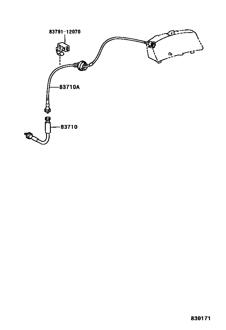 Toyota COROLLA 仪表 EPC diagram — 830171