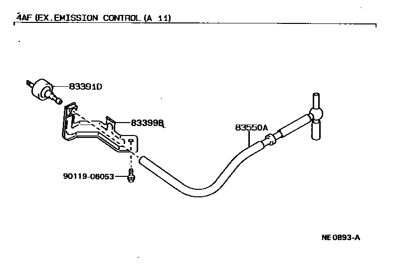 Toyota COROLLA 仪表 EPC diagram — NE0893A