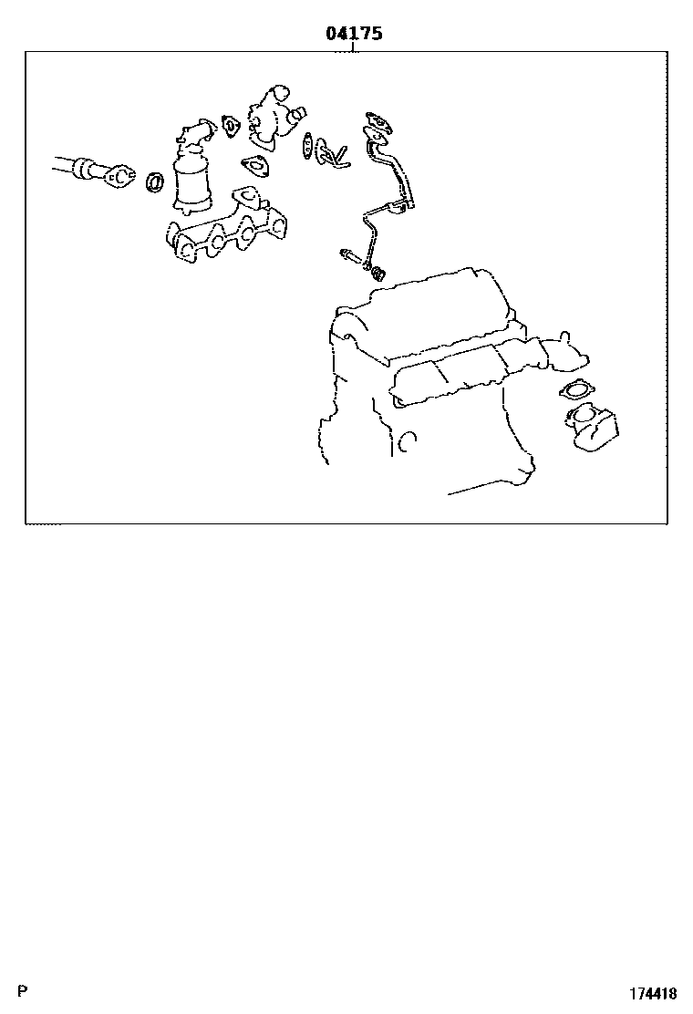 Toyota COROLLA Manifold EPC diagram — 174418