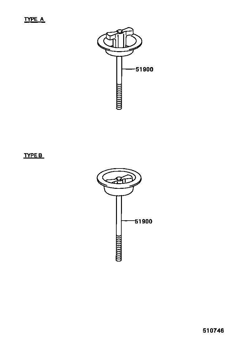 Toyota COROLLA Spare tire rack EPC diagram — 510746