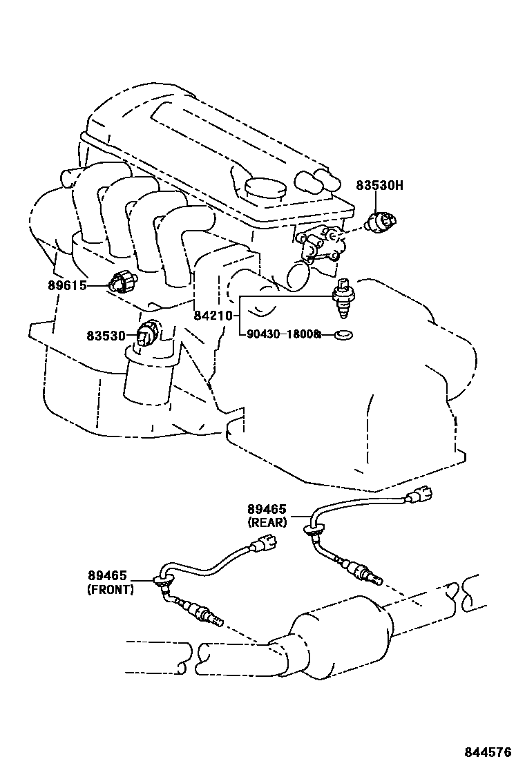 Toyota COROLLA 开关和继电器和ECU EPC diagram — 844576