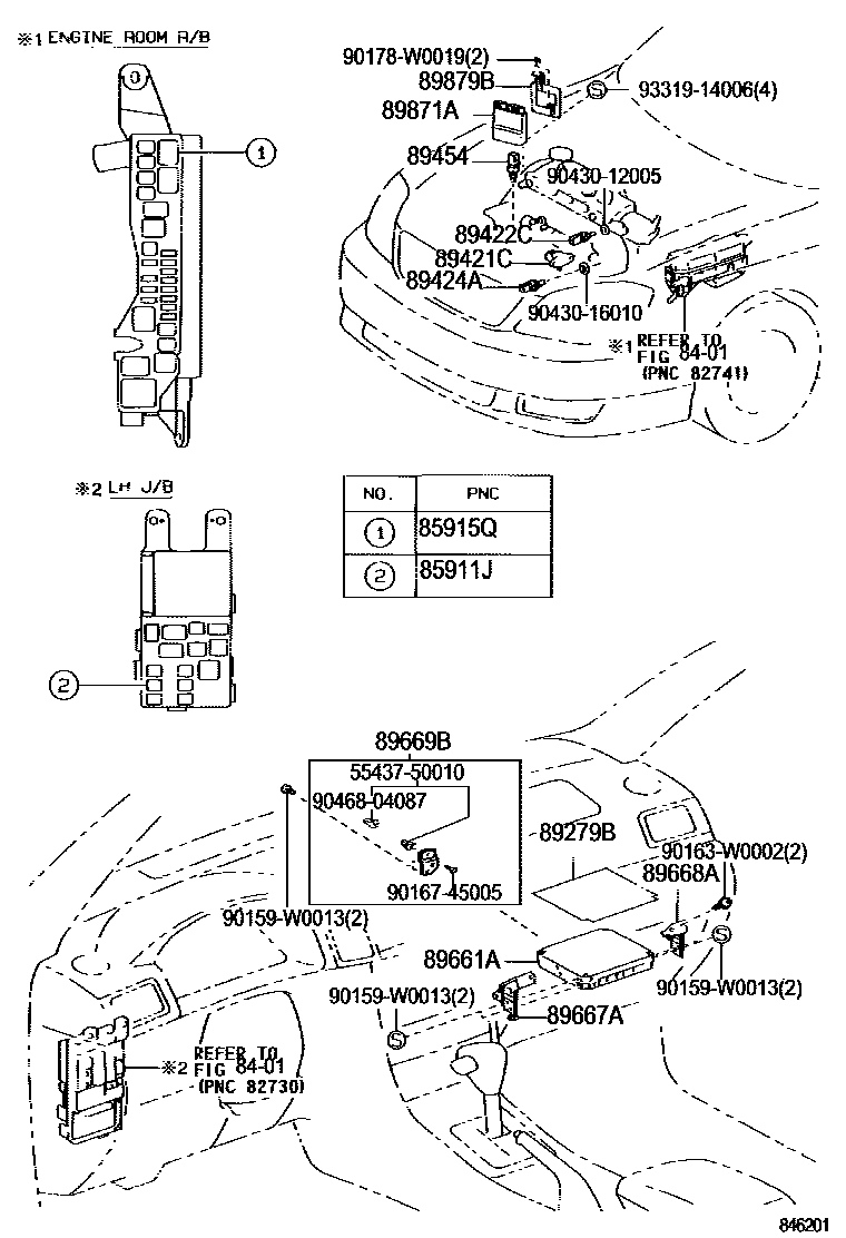 Toyota COROLLA 电子控制柴油机(ECD) EPC diagram — 846201