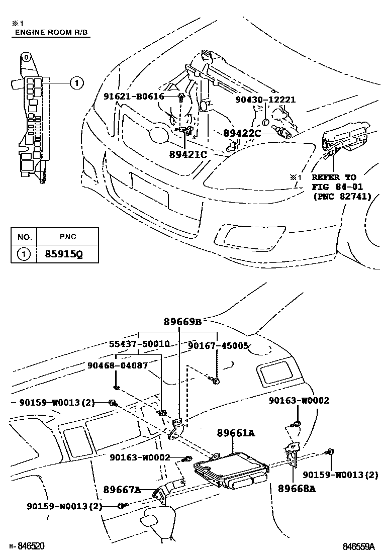 Toyota COROLLA 电子控制柴油机(ECD) EPC diagram — 846559A