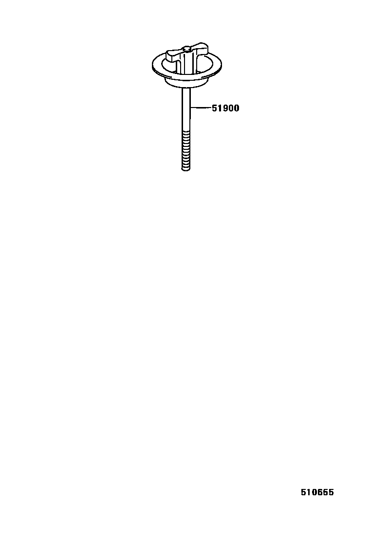 Toyota COROLLA Spare tire rack EPC diagram — 510655