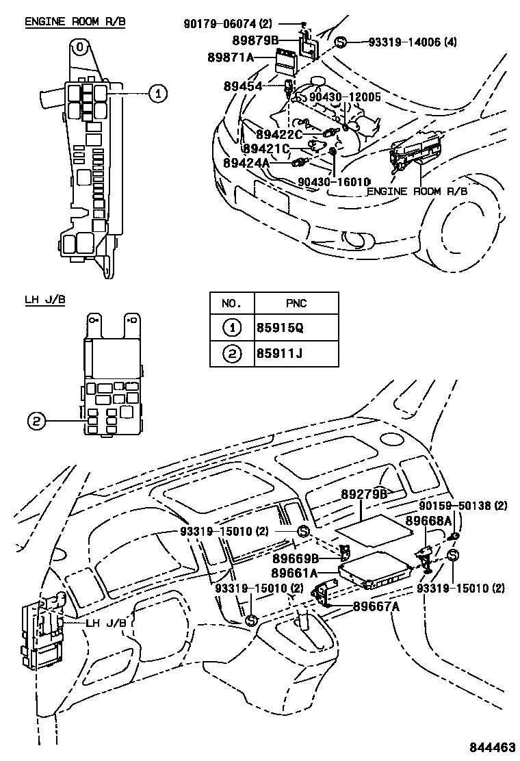 Toyota COROLLA 电子控制柴油机(ECD) EPC diagram — 844463