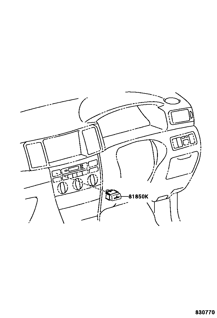 Toyota COROLLA indicator light EPC diagram — 830770