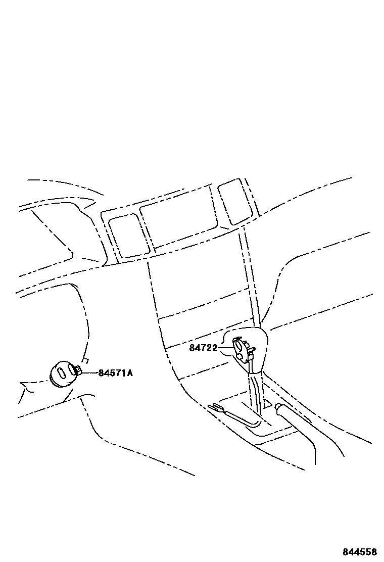 Toyota COROLLA 超速档和电子控制变速器 EPC diagram — 844558