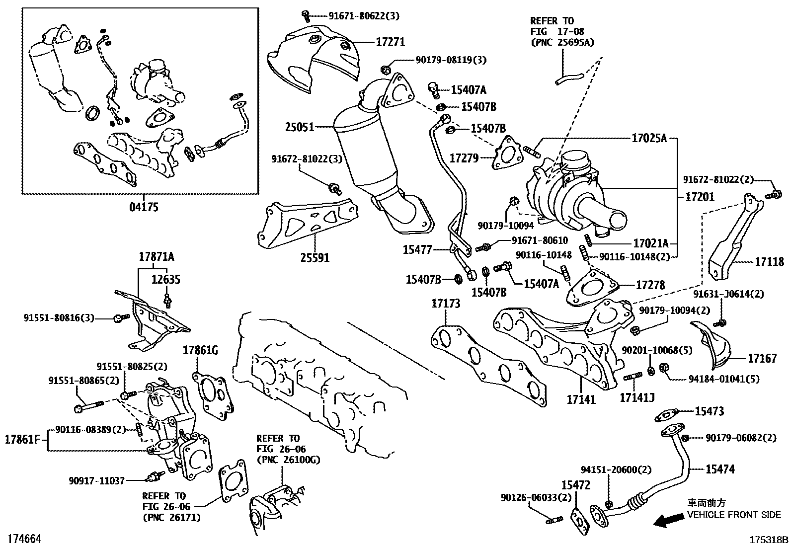Toyota COROLLA Manifold EPC diagram — 175318B