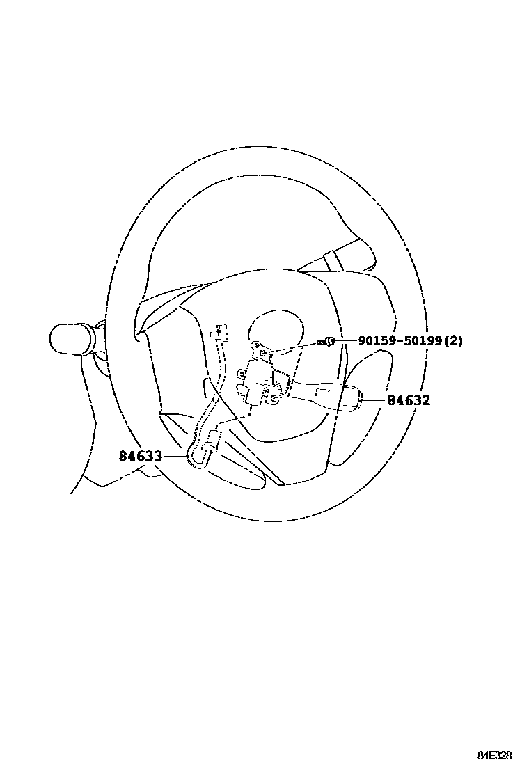 Toyota COROLLA 巡航控制(自动行驶) EPC diagram — 84E328