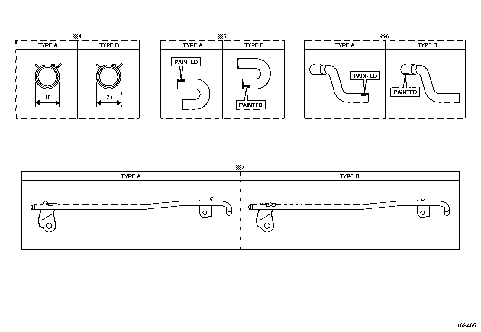 Toyota COROLLA RADIATOR & WATER OUTLET EPC diagram — 168465