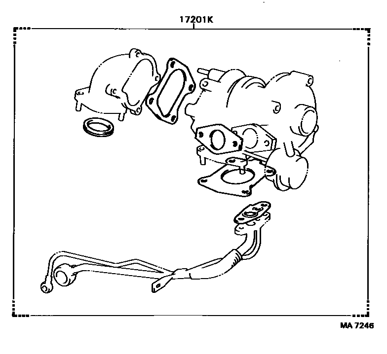 Toyota CAMRY Manifold EPC diagram — MA7246
