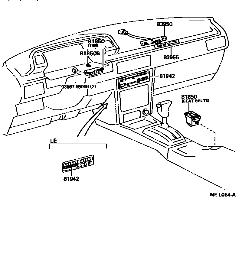 Toyota CAMRY indicator light EPC diagram — MEL054A