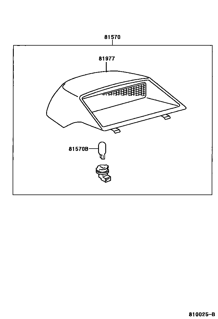 Toyota CAMRY 高位刹车灯 EPC diagram — 810025B
