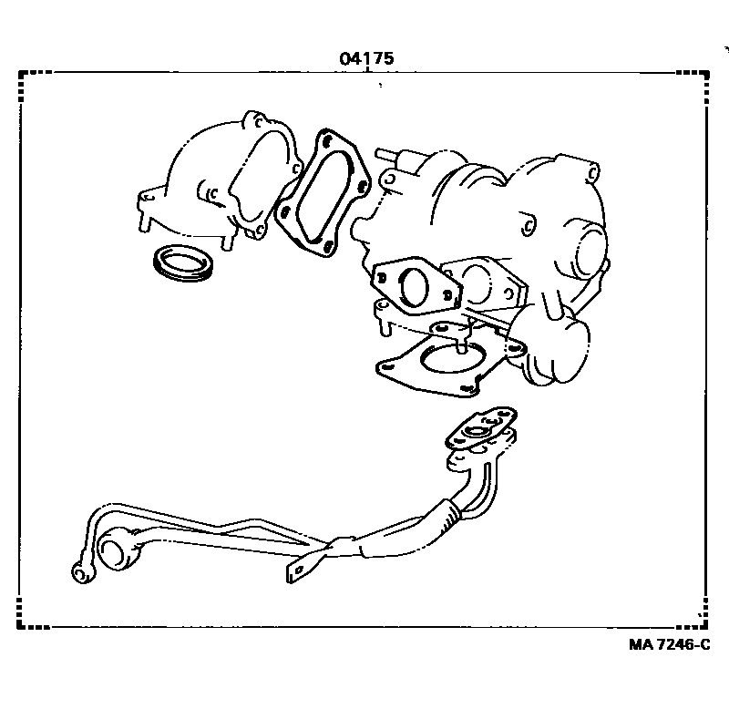 Toyota CAMRY Manifold EPC diagram — MA7246C