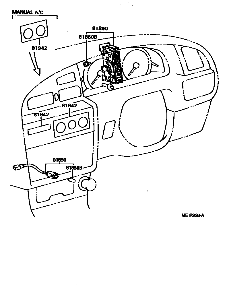 Toyota CAMRY indicator light EPC diagram — MER926A