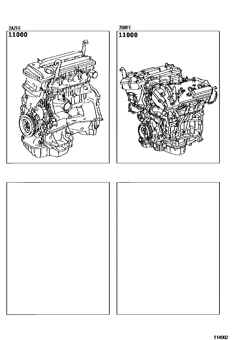 Toyota CAMRY Partial Engine Assembly EPC diagram — 114062A