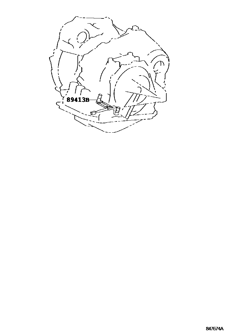 Toyota CAMRY 超速档和电子控制变速器 EPC diagram — 847674A