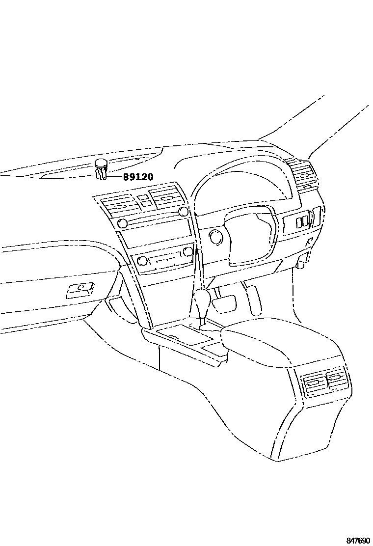 Toyota CAMRY 自动灯控系统(灯控) EPC diagram — 847690