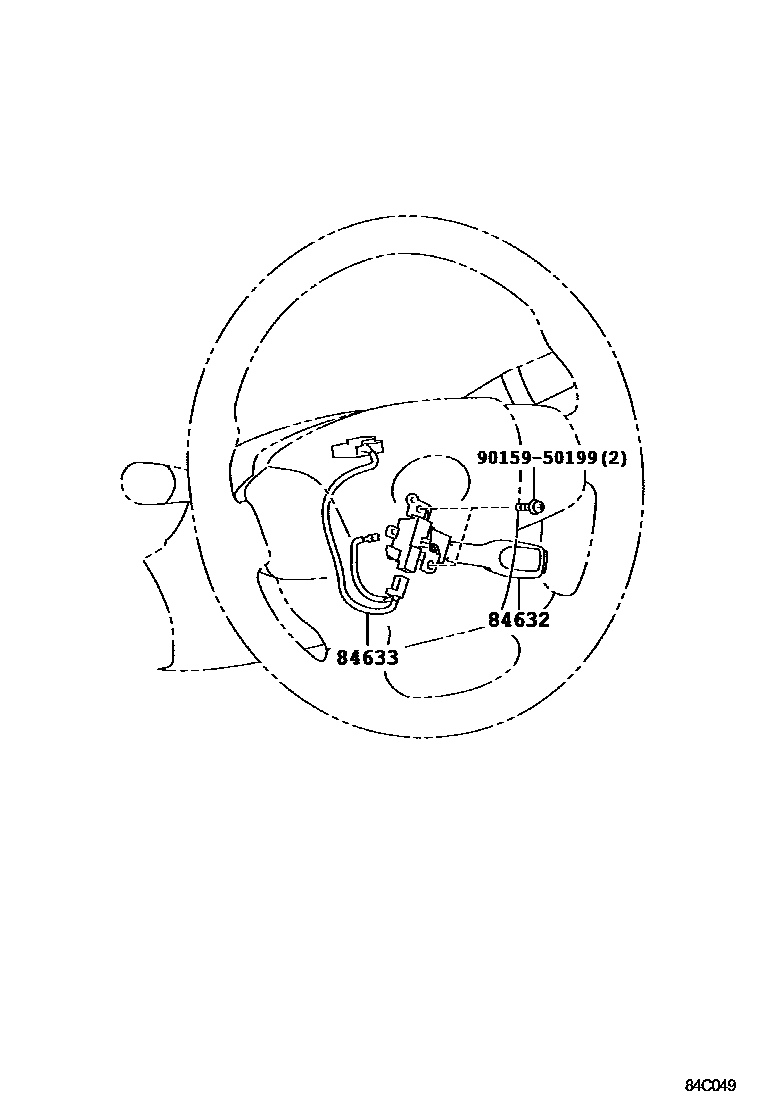Toyota CAMRY 巡航控制(自动行驶) EPC diagram — 84C049