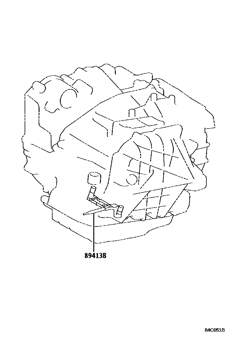 Toyota CAMRY 超速档和电子控制变速器 EPC diagram — 84C051B