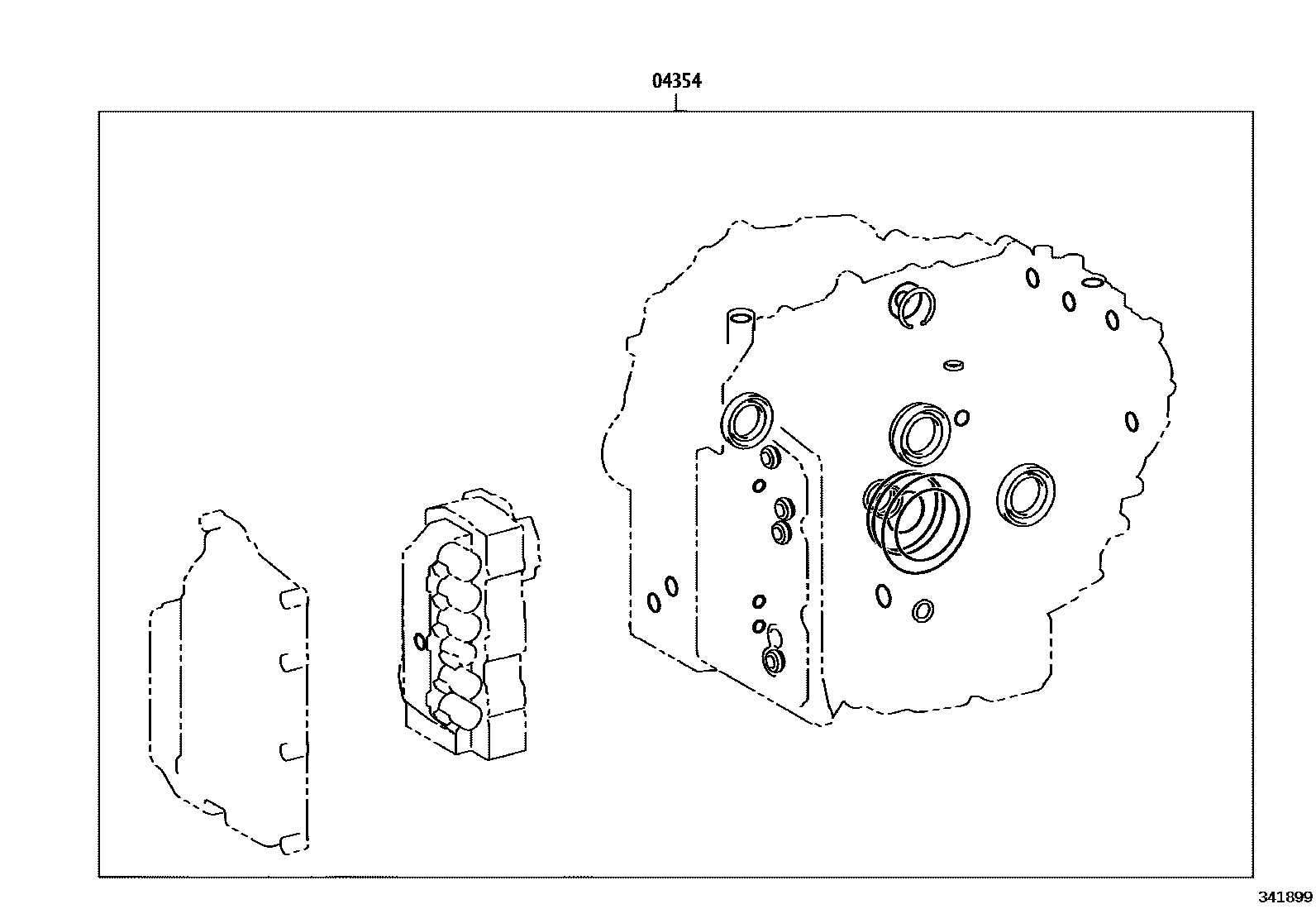 Toyota CAMRY 传动桥总成(CVT) EPC diagram — 341899