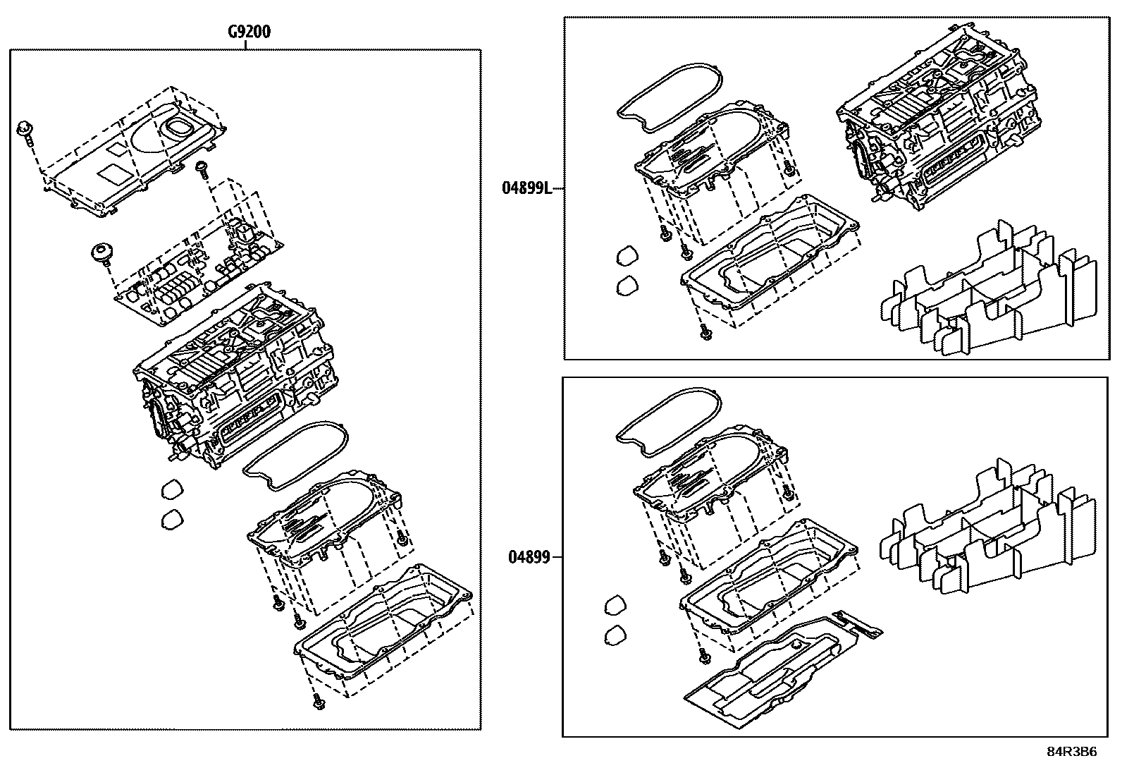 Toyota YARIS HV逆变器 EPC diagram — 84R3B6