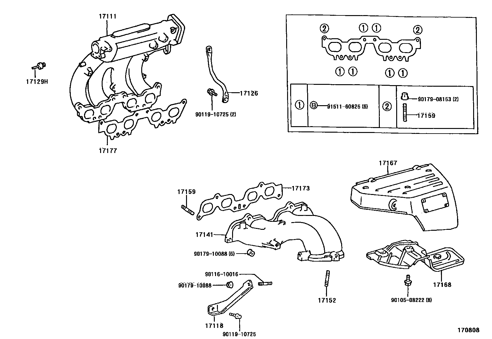 Toyota RAV4 Manifold EPC diagram — 170808