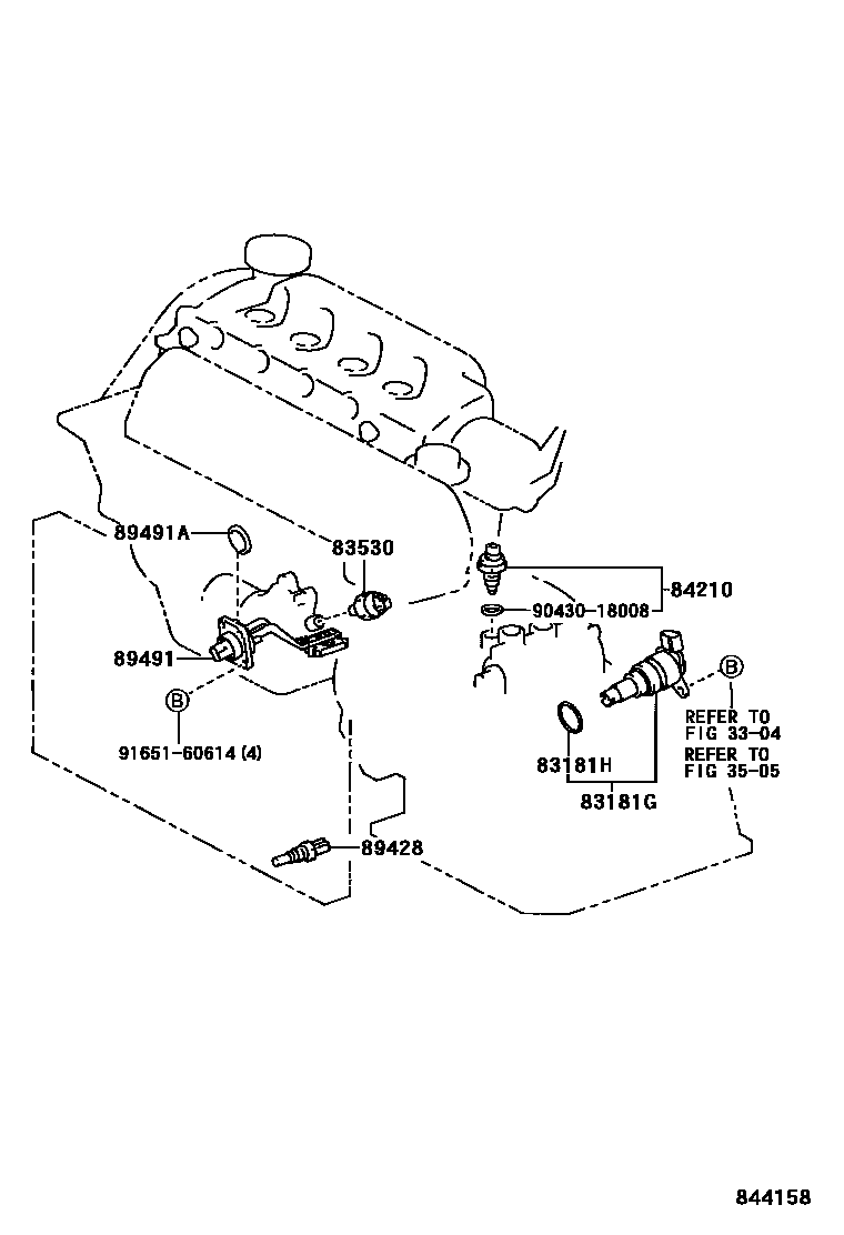 Toyota RAV4 开关和继电器和ECU EPC diagram — 844158