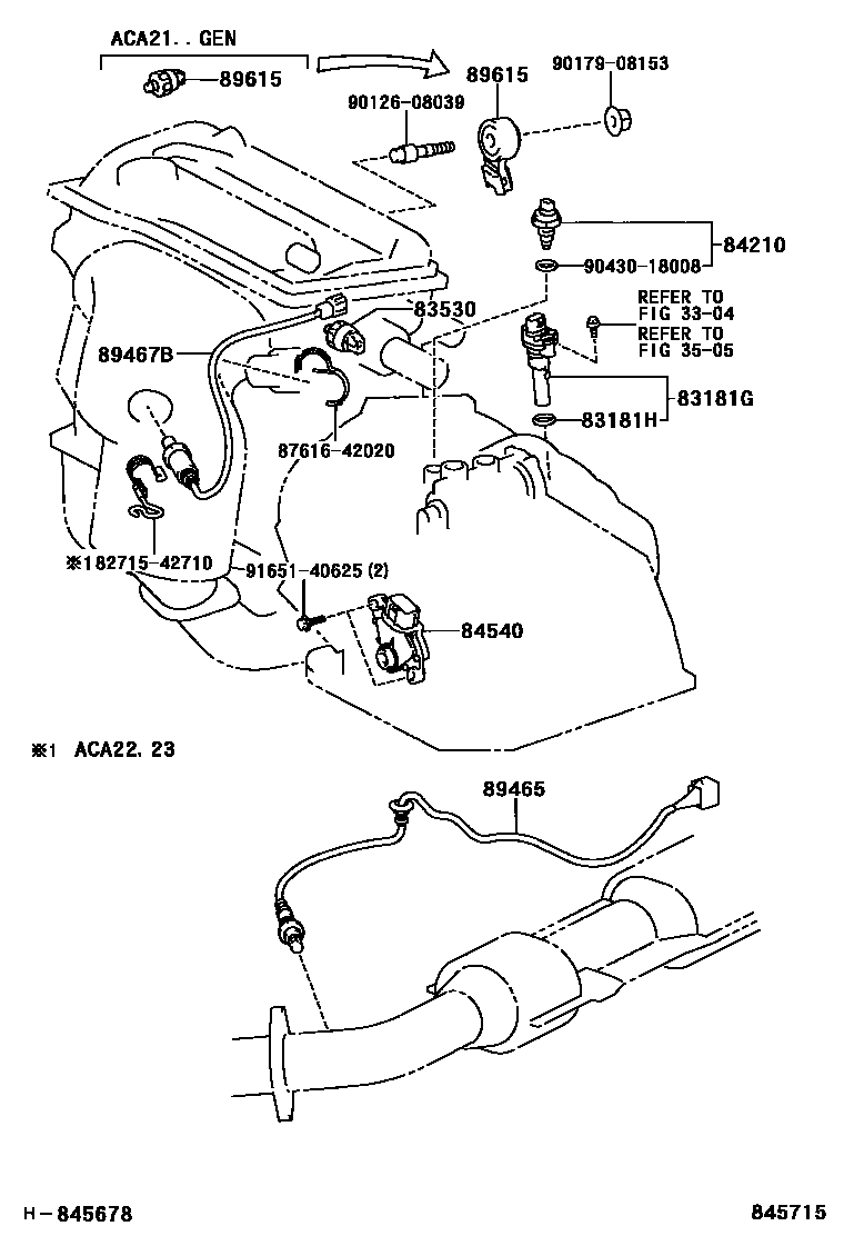 Toyota RAV4 开关和继电器和ECU EPC diagram — 845715