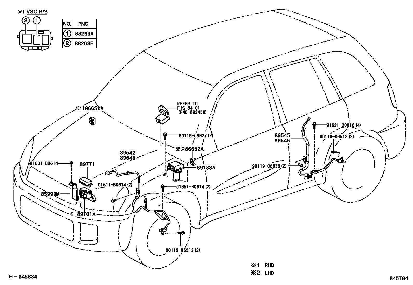 Toyota RAV4 ABS 和 VSC EPC diagram — 845784