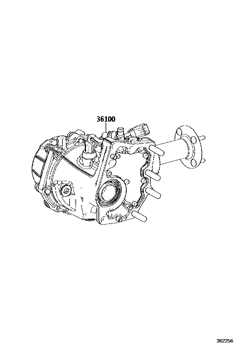Toyota RAV4 Transfer Assembly & Gasket Kit EPC diagram — 362256