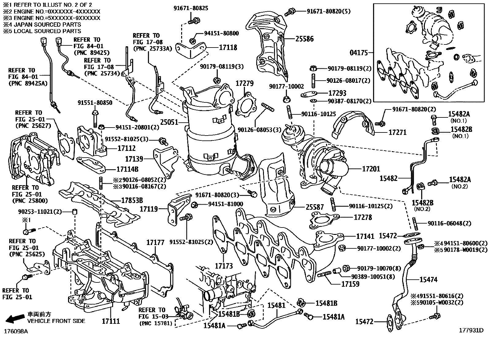 Toyota RAV4 Manifold EPC diagram — 177931D