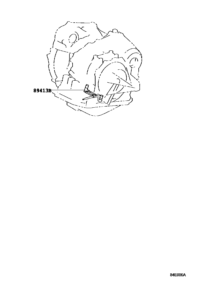 Toyota RAV4 超速档和电子控制变速器 EPC diagram — 84E006A