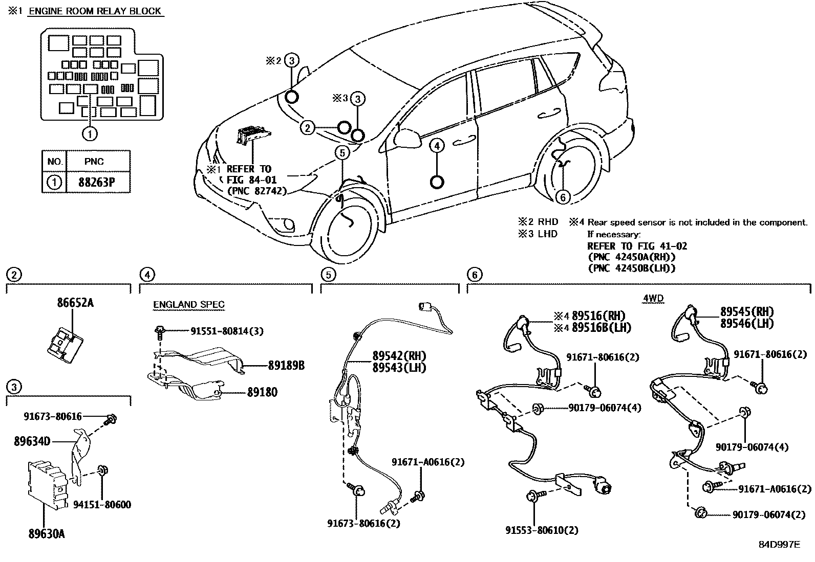 Toyota RAV4 ABS 和 VSC EPC diagram — 84D997E