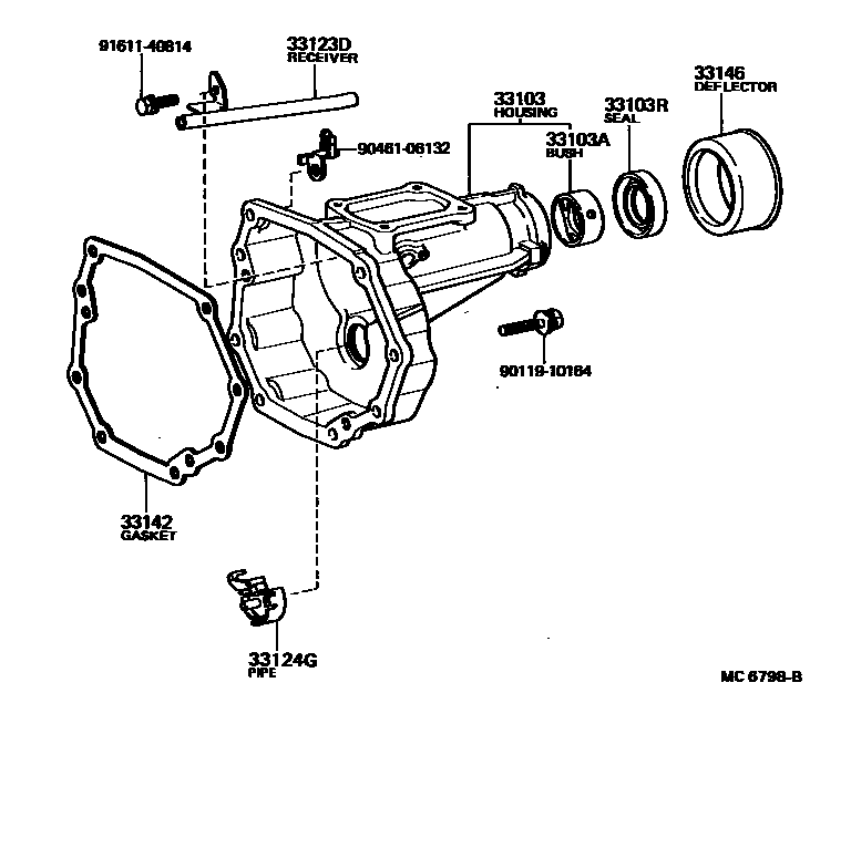 Toyota HILUX Extended shell (MTM) EPC diagram — MC6798B