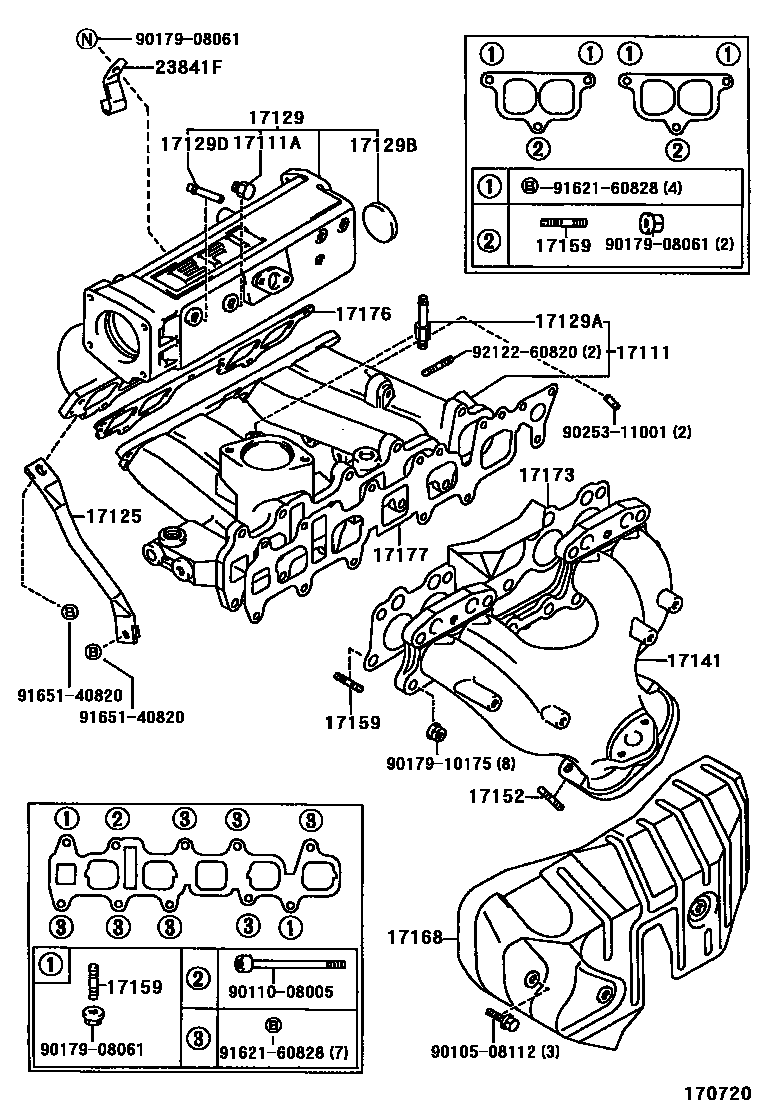 Toyota HILUX Manifold EPC diagram — 170720