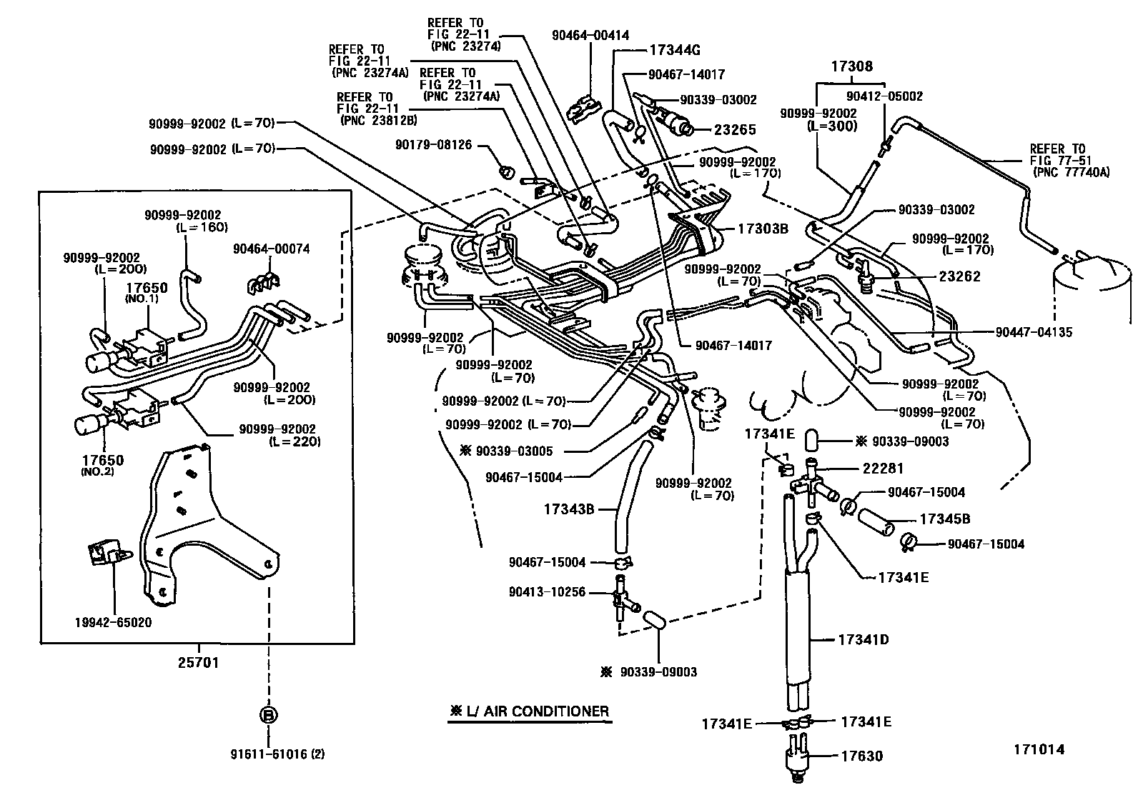 Toyota HILUX vacuum tube EPC diagram — 171014