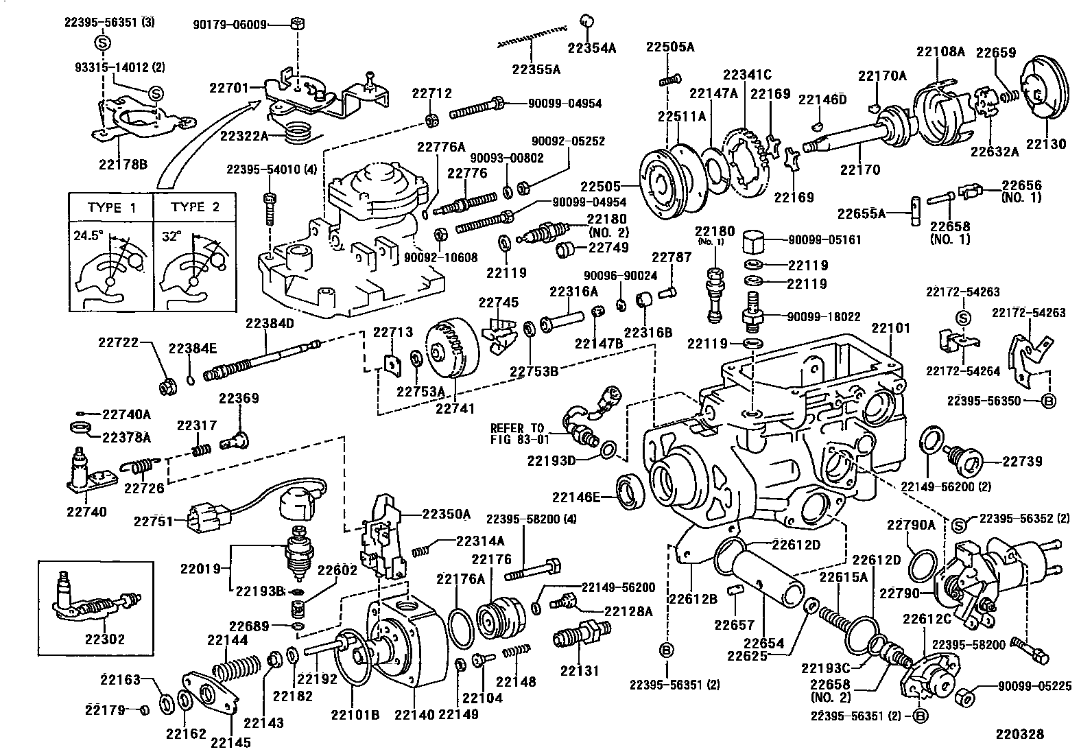 Toyota HILUX 喷油泵体 EPC diagram — 220328