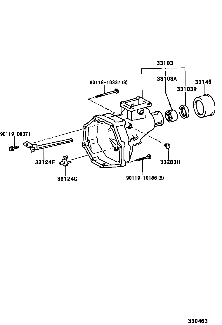 Toyota HILUX Extended shell (MTM) EPC diagram — 330463