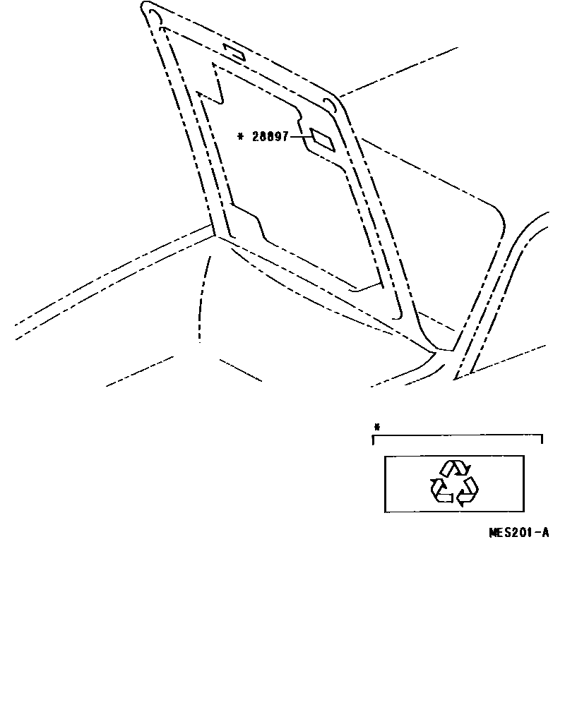 Toyota HILUX 蓄电池和蓄电池电缆 EPC diagram — MES201A