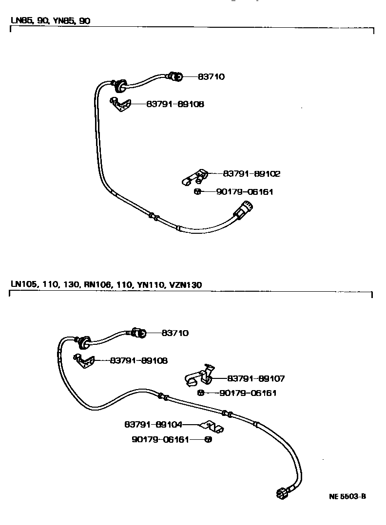 Toyota HILUX 仪表 EPC diagram — NE5503B