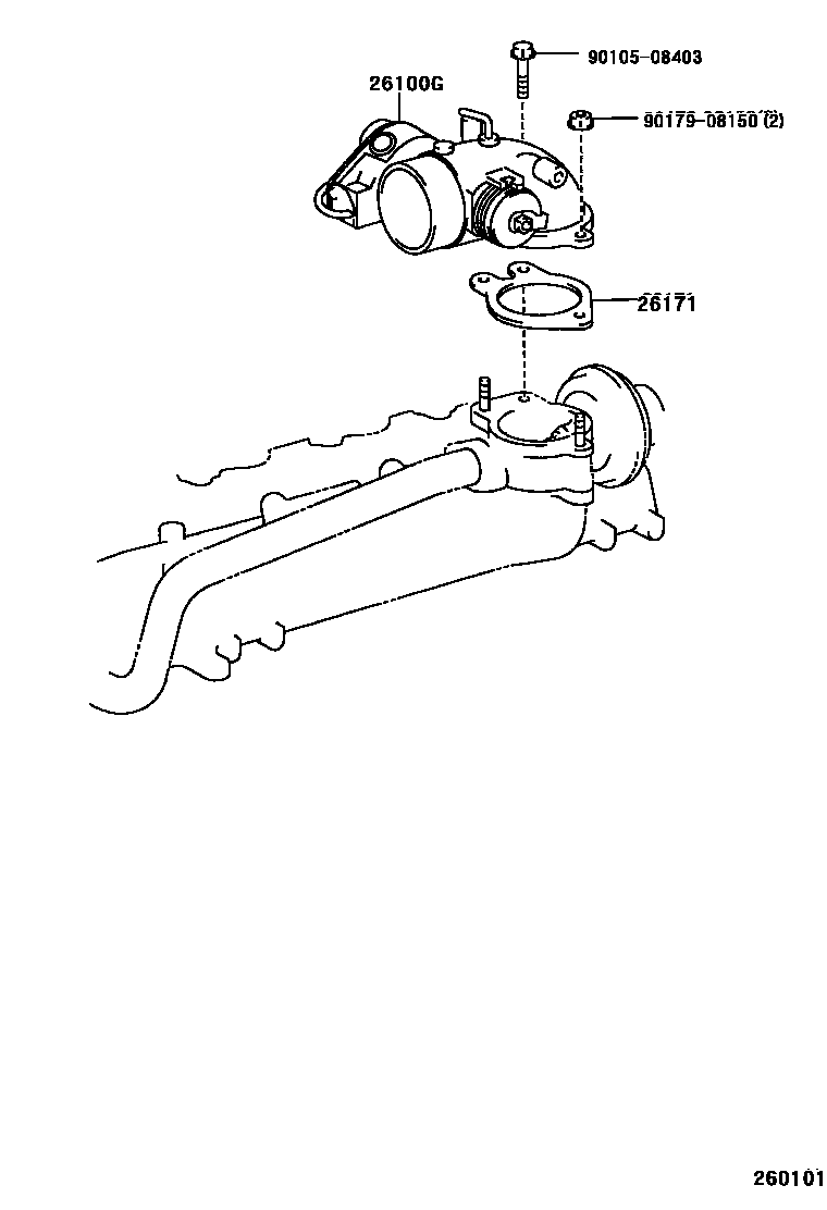 Toyota HILUX 文氏管 EPC diagram — 260101